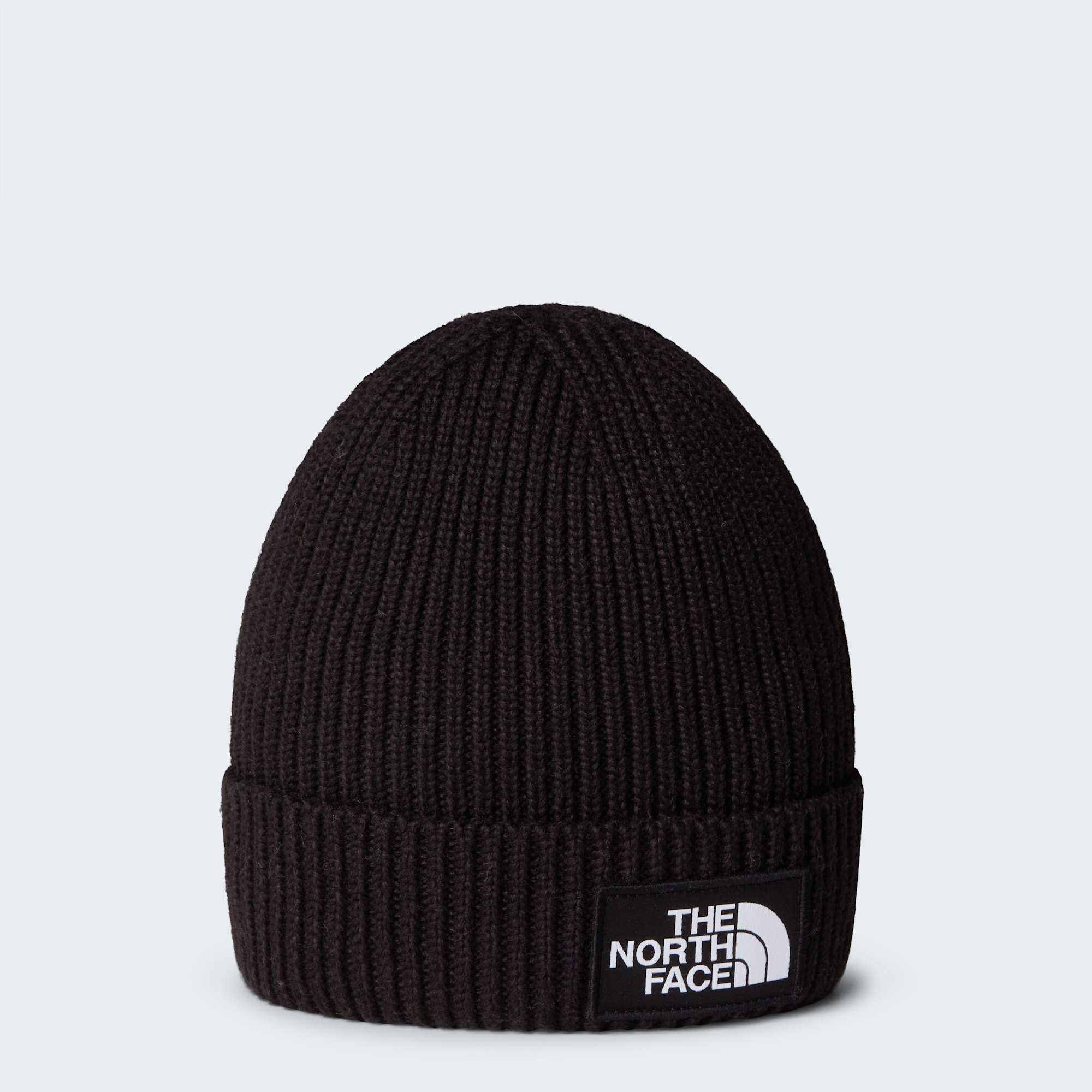 The North Face Kids Logo Box Cuffed Beanie Nero 1