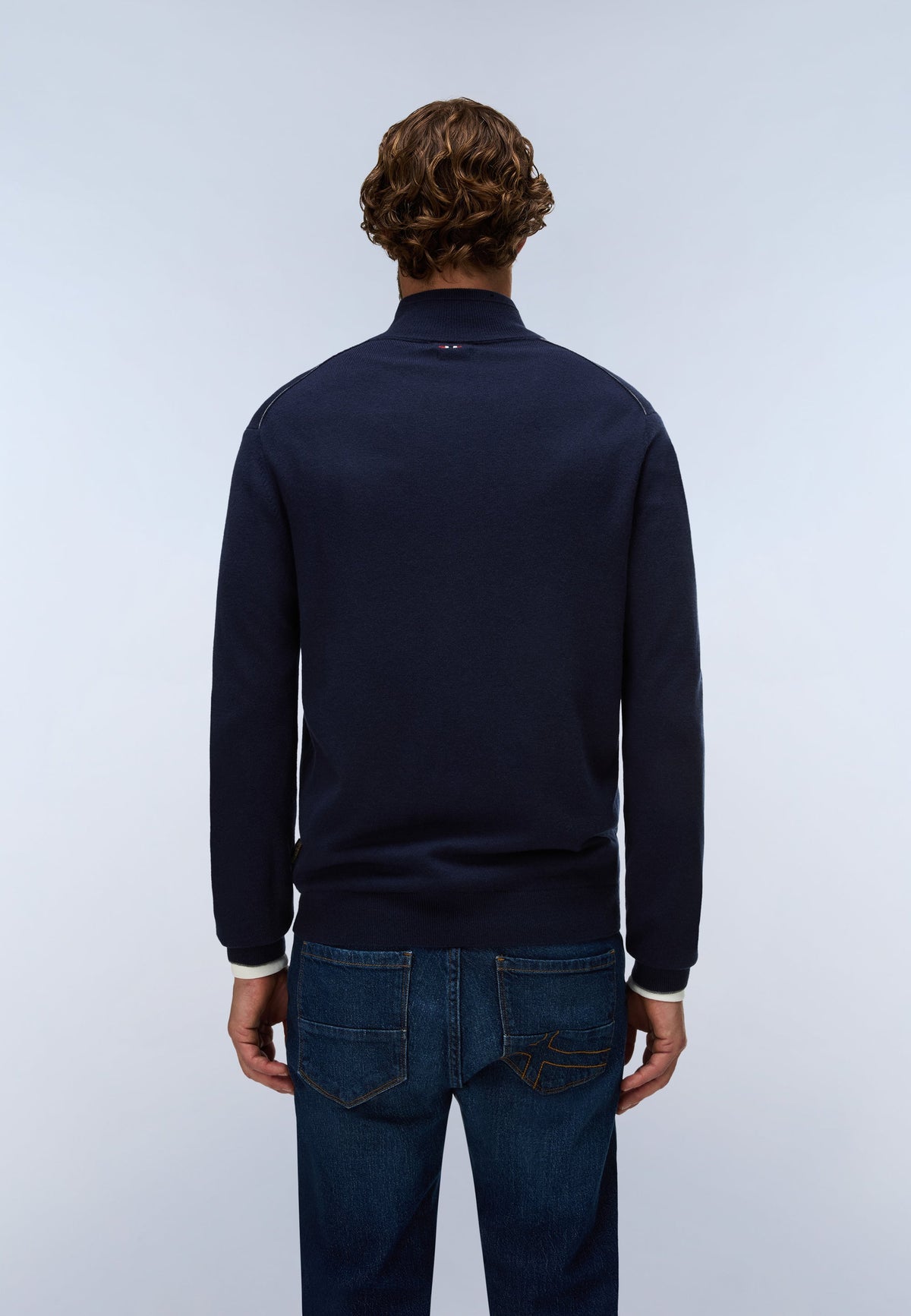 Maglione con Zip Damavand - Blu Scuro