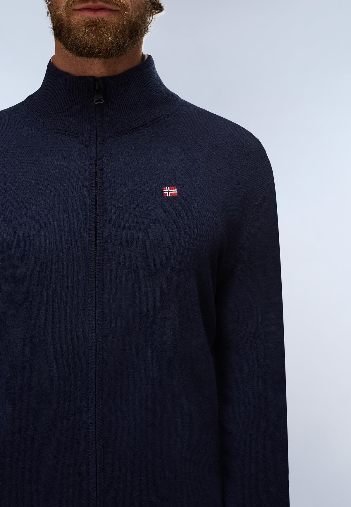 Maglione con Zip Damavand - Blu Scuro