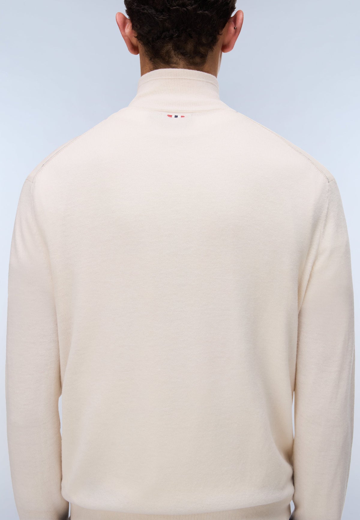 Maglione con Mezza Zip Damavand - Bianco