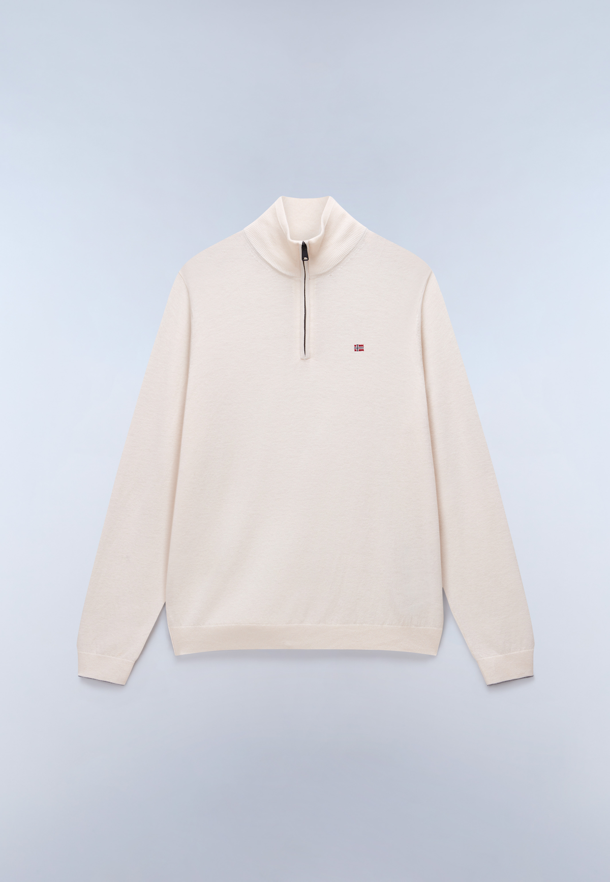 Maglione con Mezza Zip Damavand - Bianco