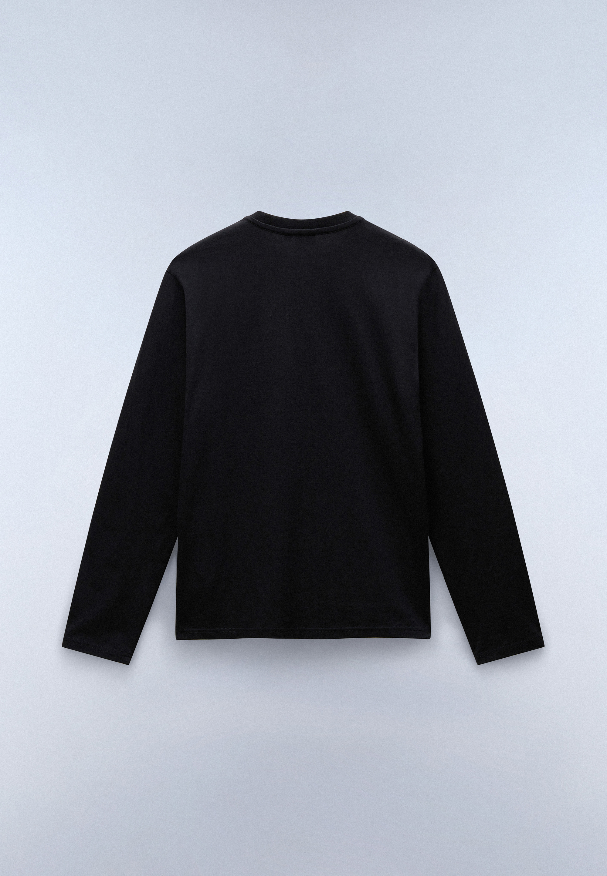 T-Shirt a Maniche Lunghe Salis in Jersey - Nero
