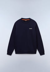Felpa in French Terry Small Box - Blu Scuro