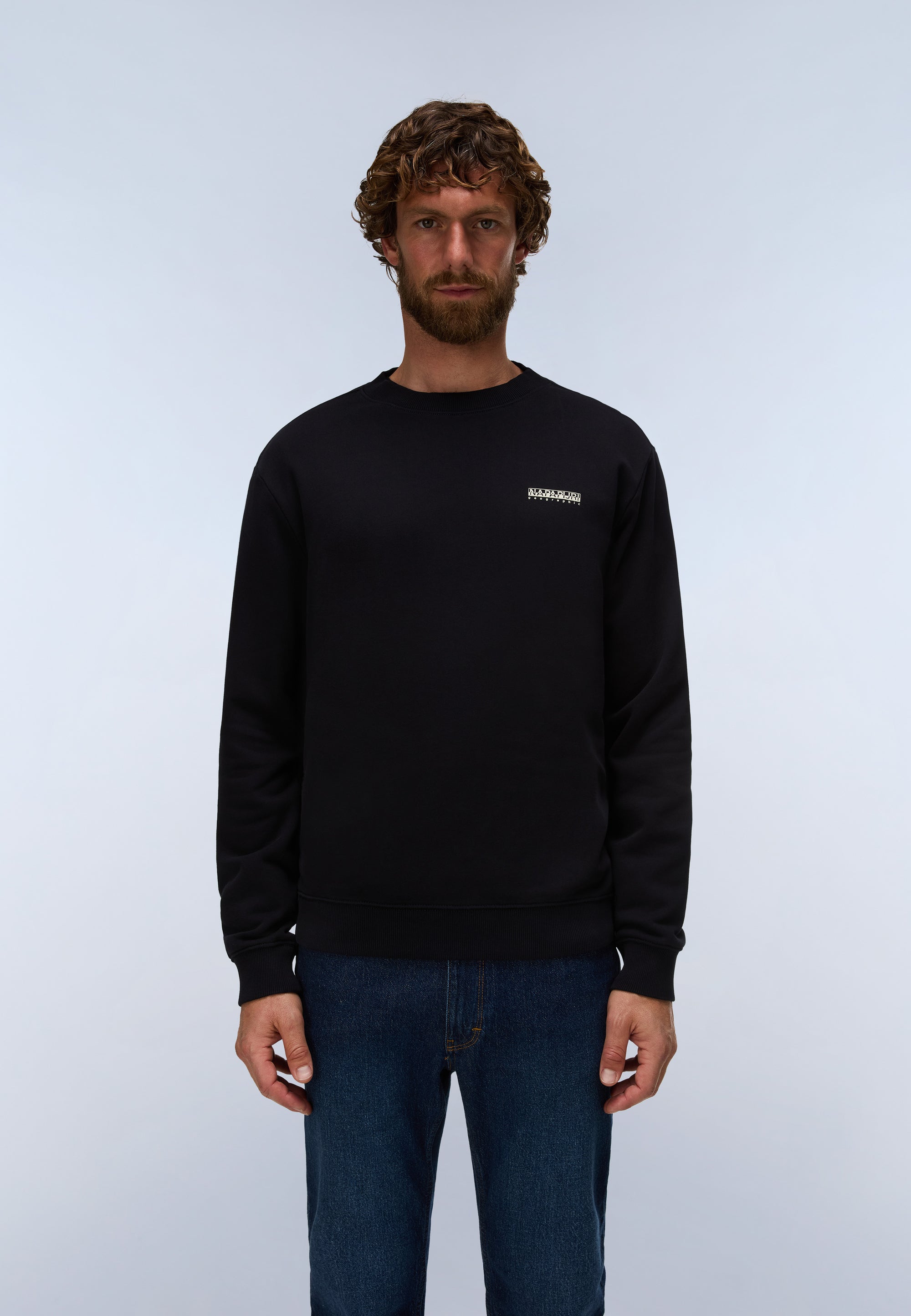 Felpa in French Terry Small Box - Nero