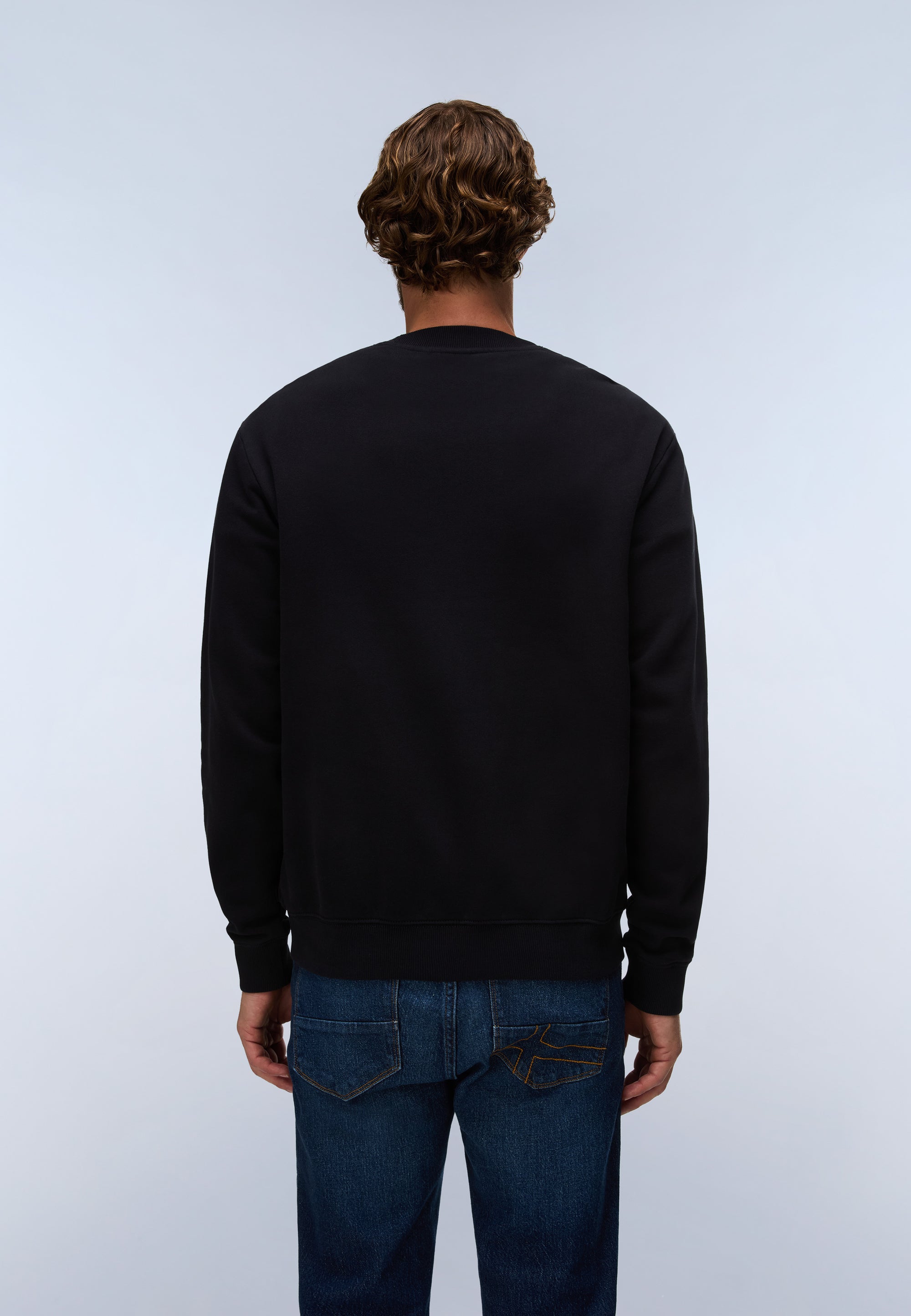 Felpa in French Terry Small Box - Nero