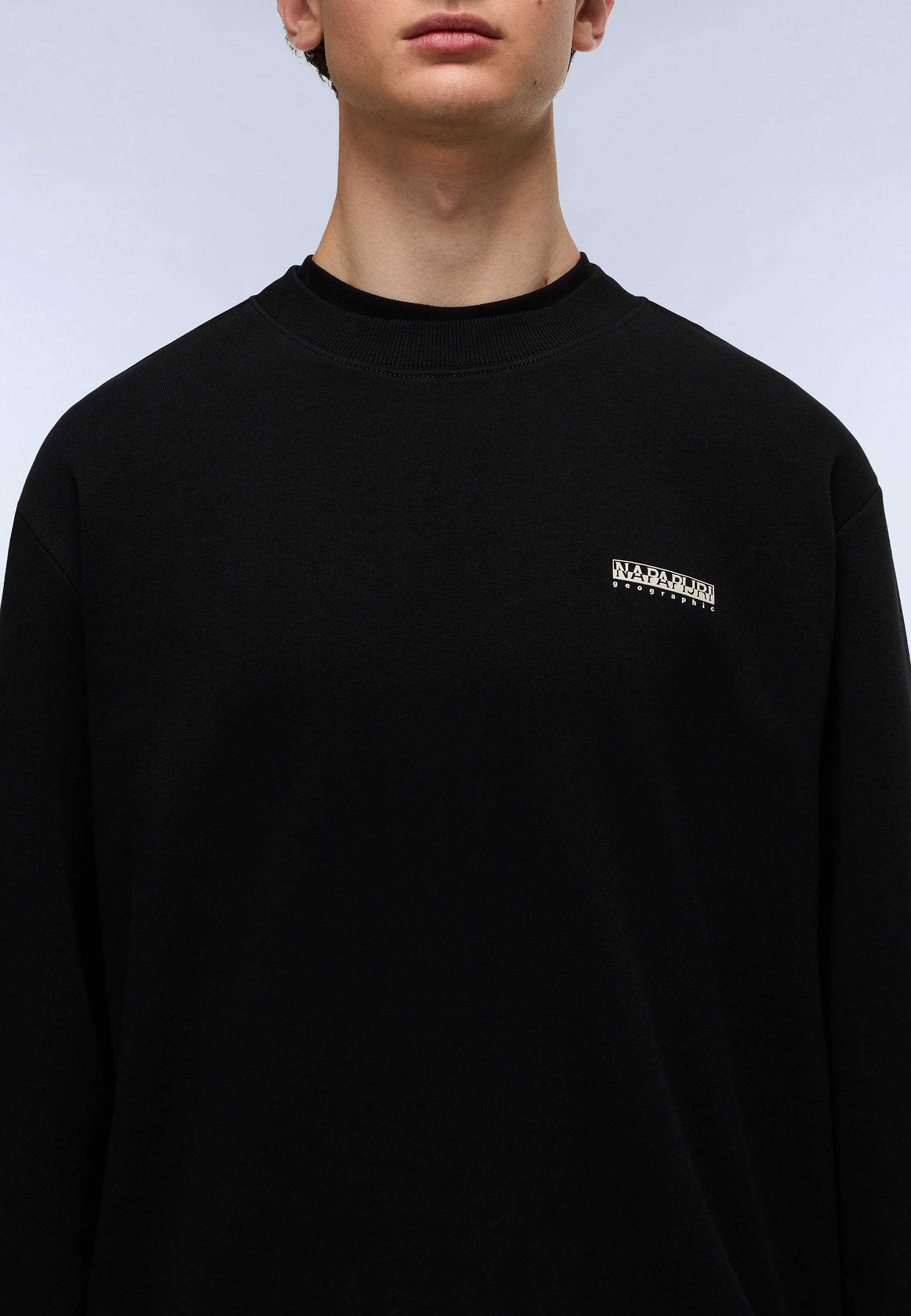 Felpa in French Terry Small Box - Nero