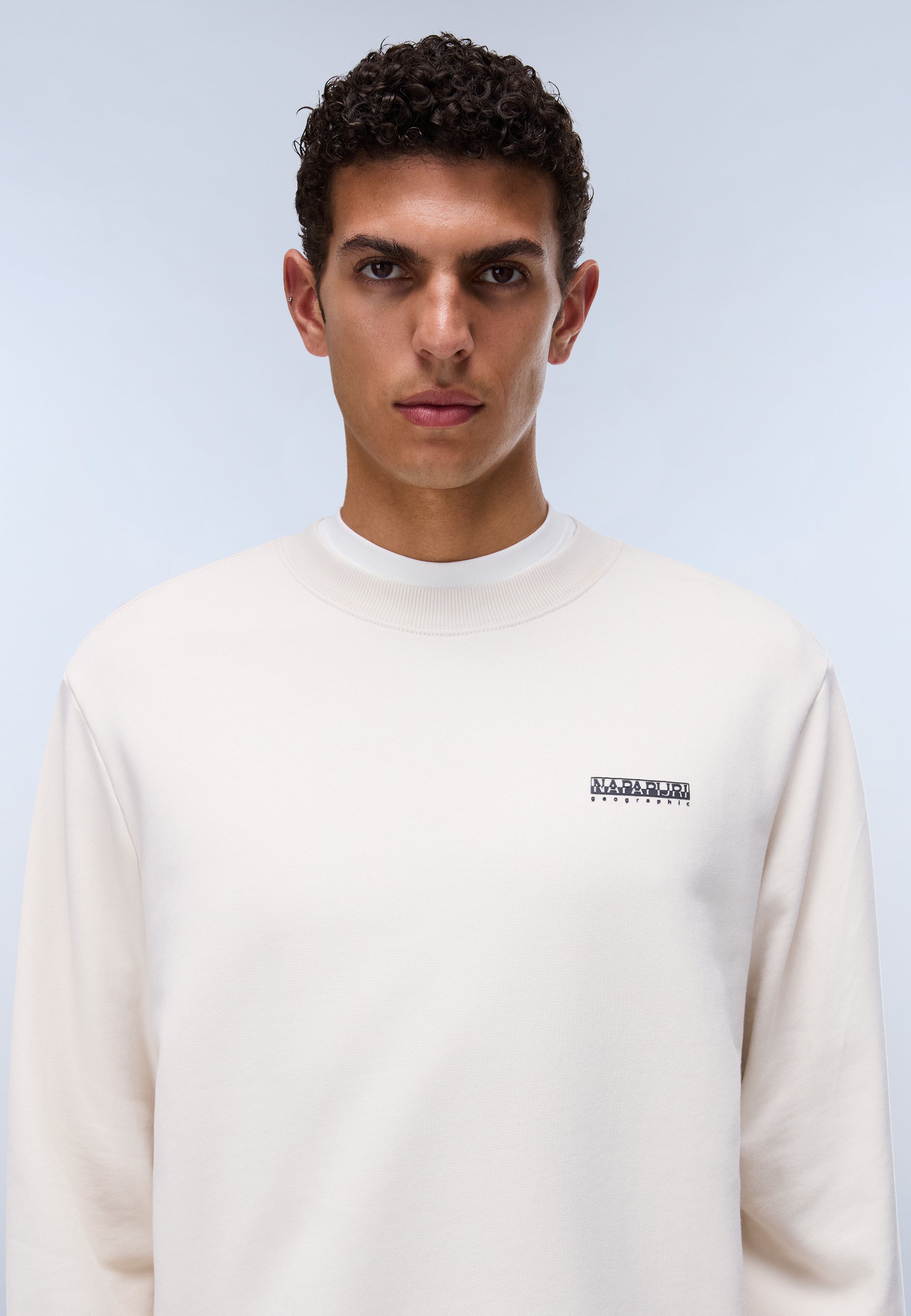 Felpa in French Terry Small Box - Bianco