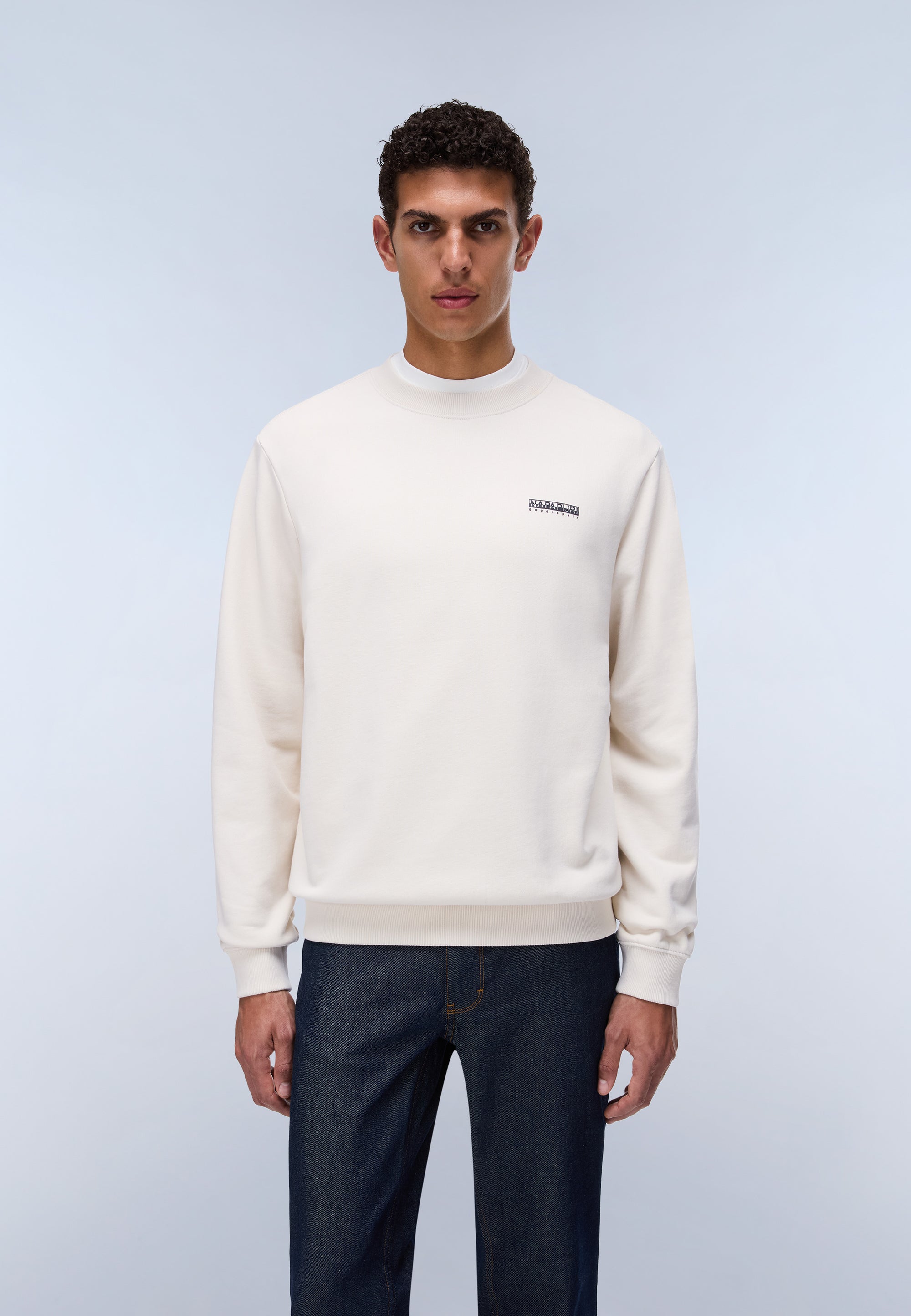 Felpa in French Terry Small Box - Bianco