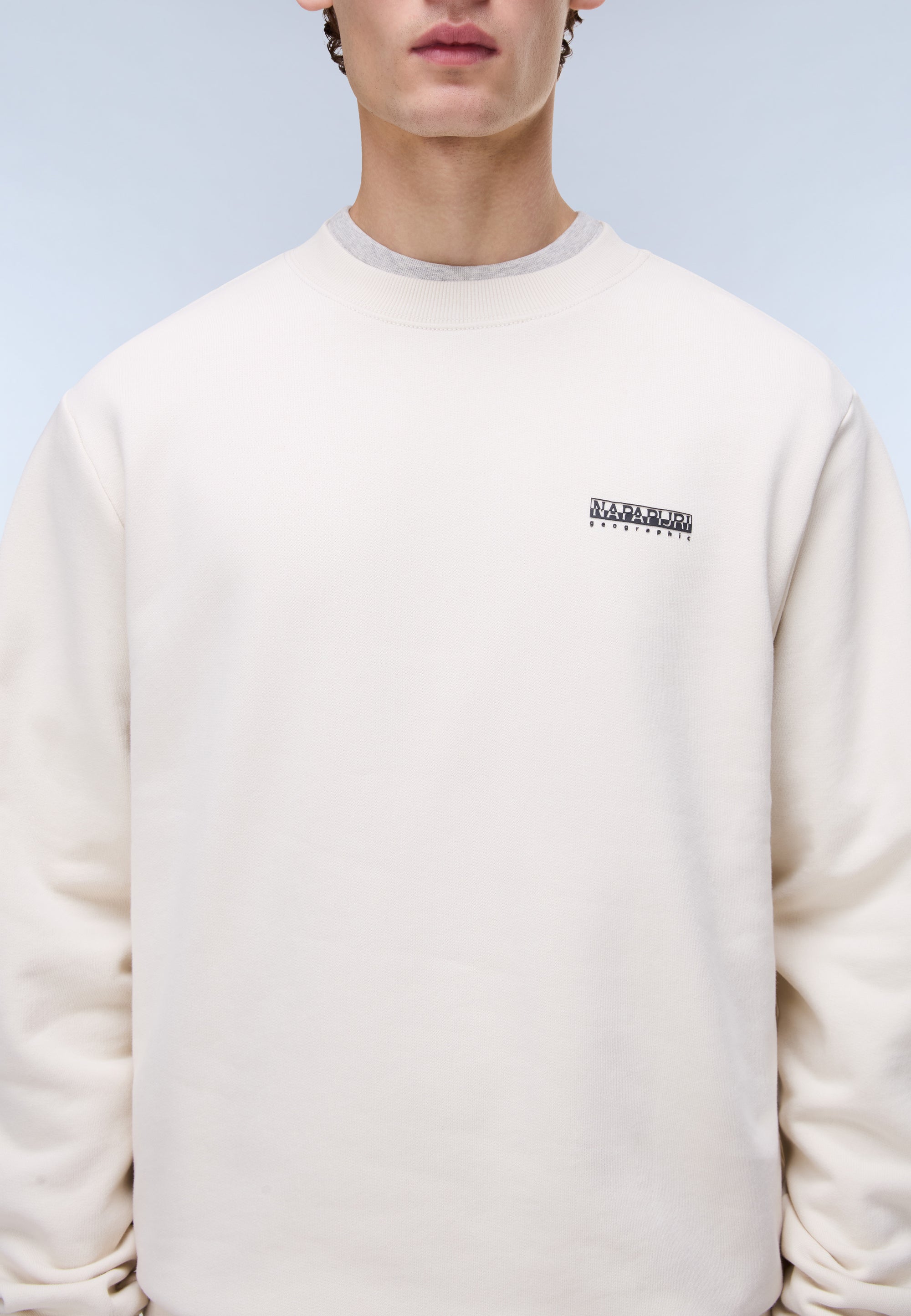 Felpa in French Terry Small Box - Bianco