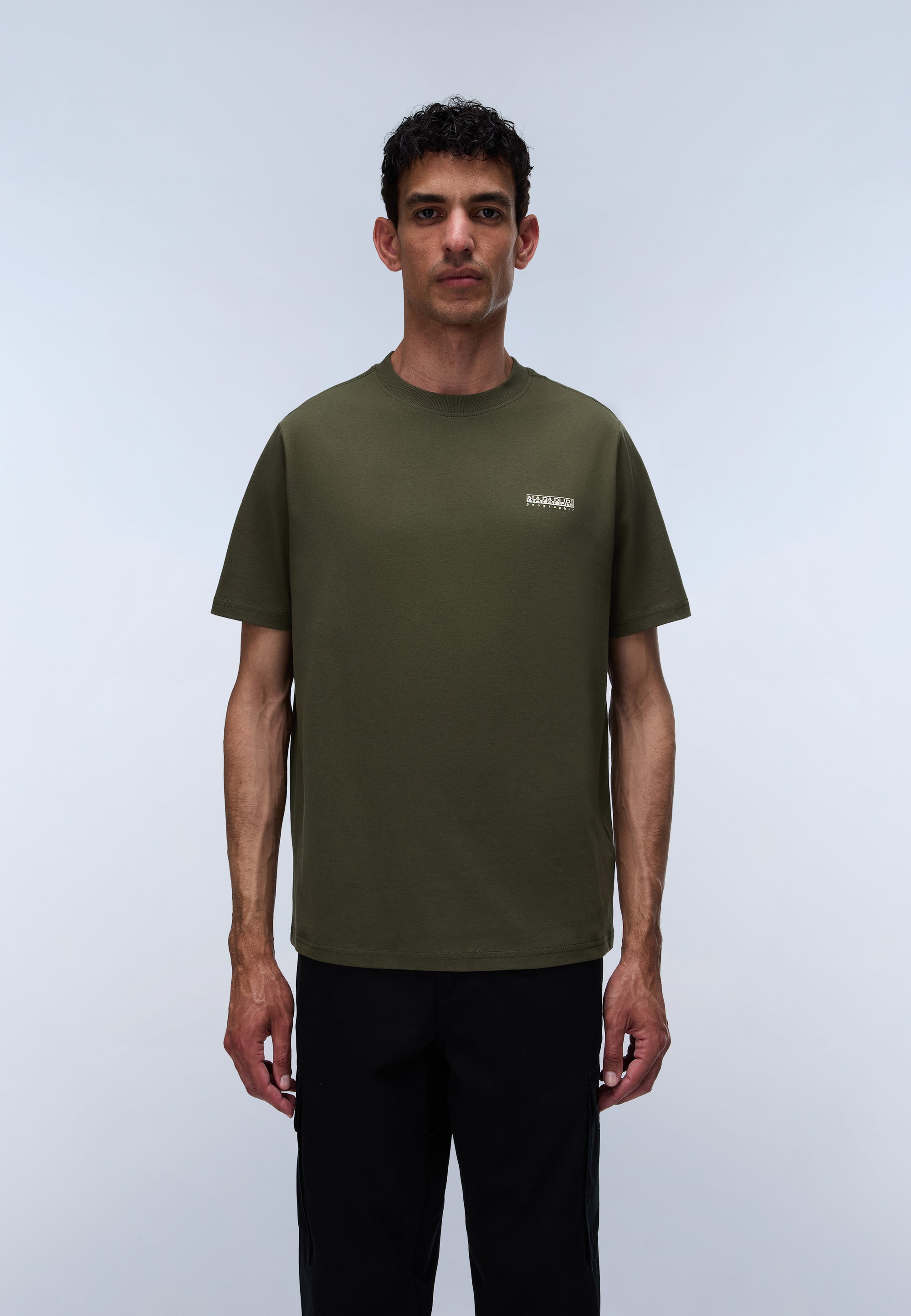 T-Shirt a Maniche Corte Small Box - Verde Olive Night
