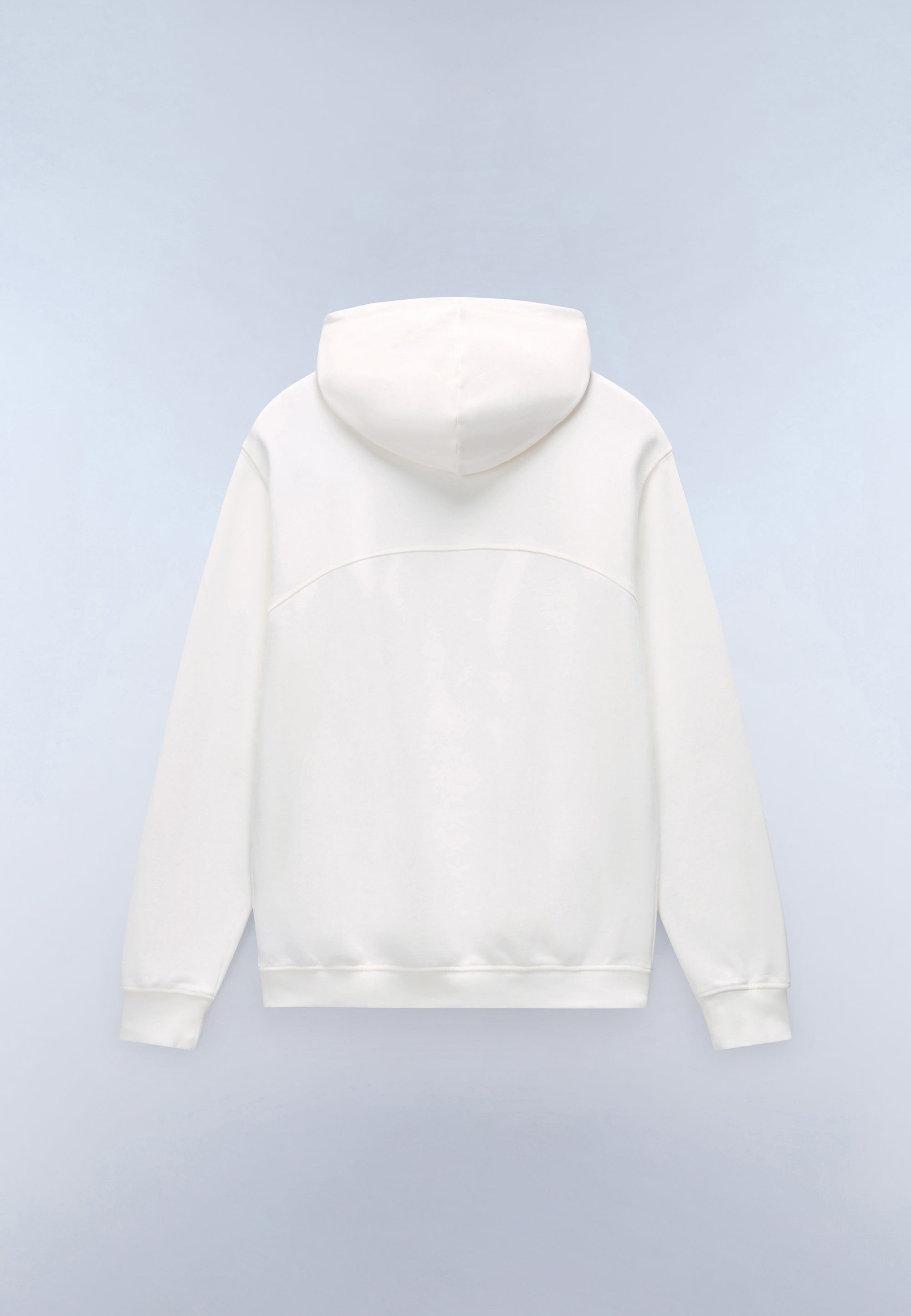 Felpa con Cappuccio Badge in French Terry - Bianco
