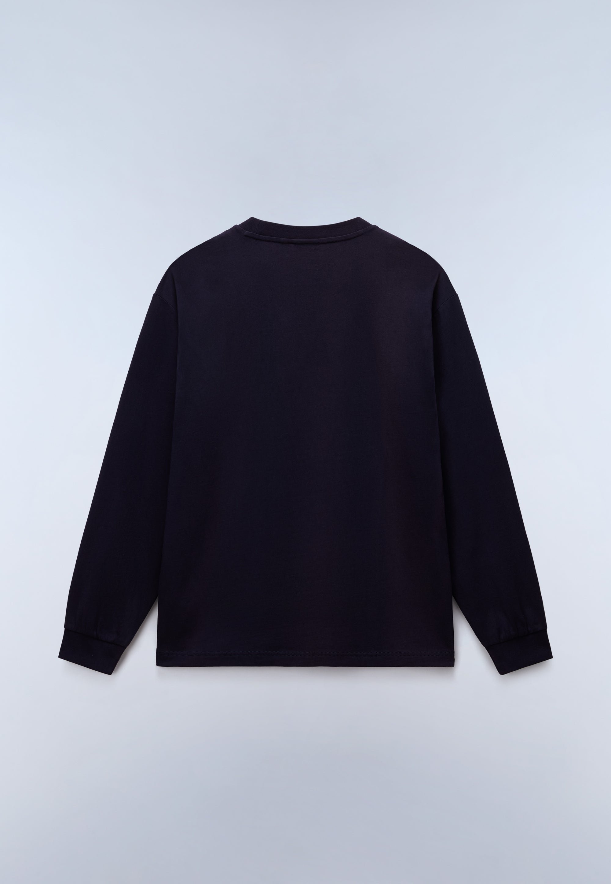 T-Shirt a Maniche Lunghe Box Logo - Blu Scuro