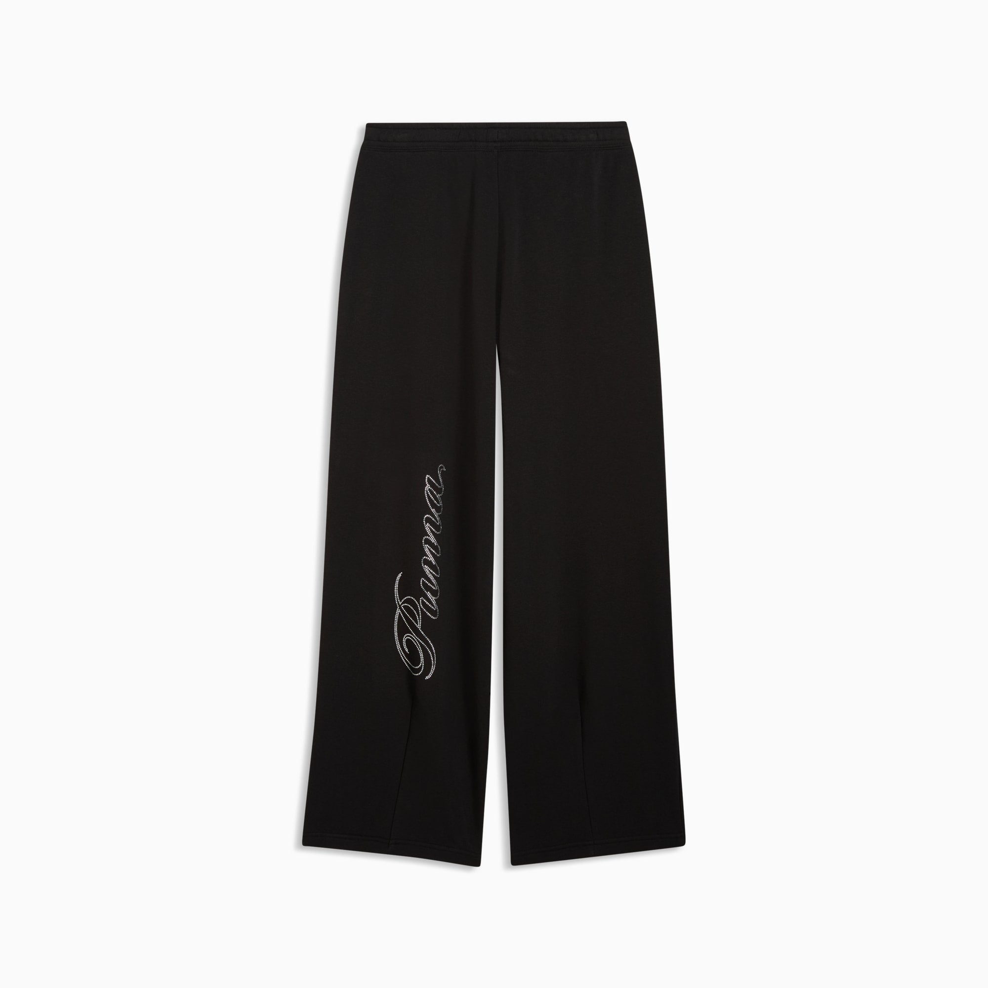 ESS Graphic LEO Luxe Bedazzled Slouchy Pants TR - Nero