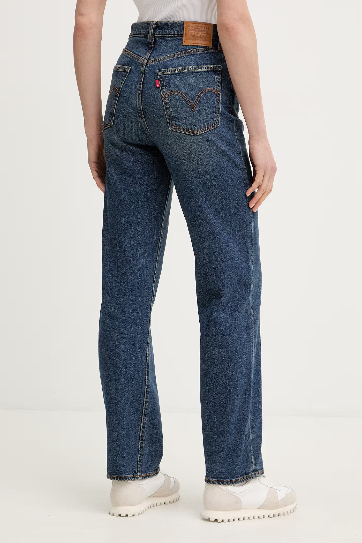 Jeans Ribcage Straight Ankle - Dark Indigo