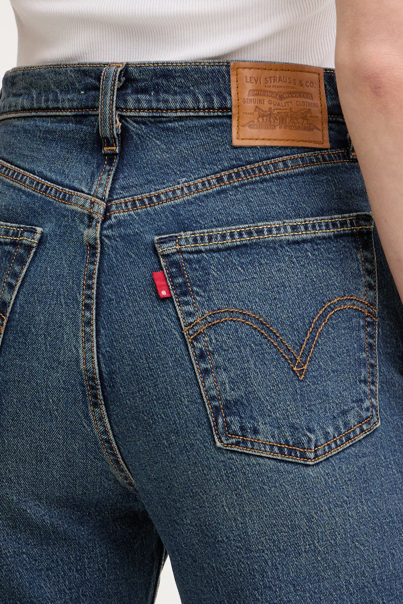 Jeans Ribcage Straight Ankle - Dark Indigo