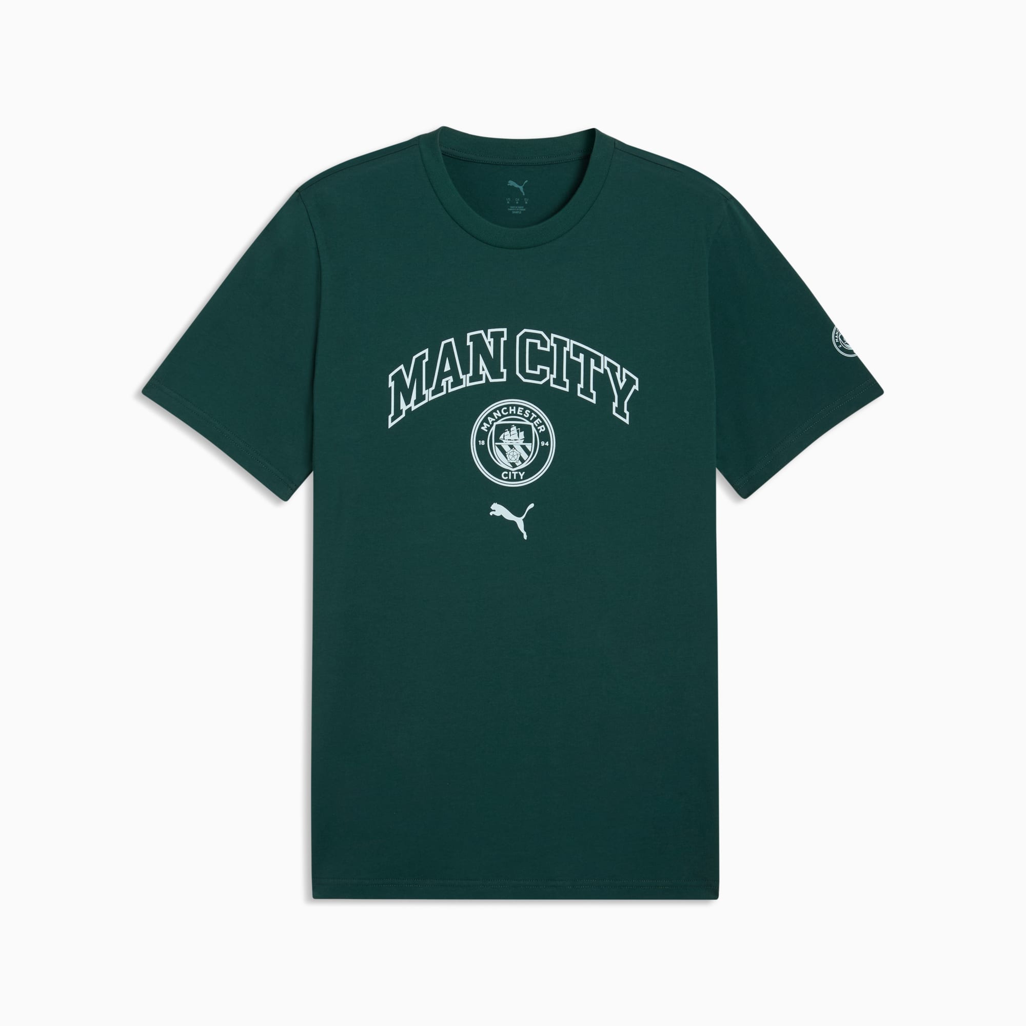 Mcfc Ftblculture Tee - Green Terrain / Sea Glass