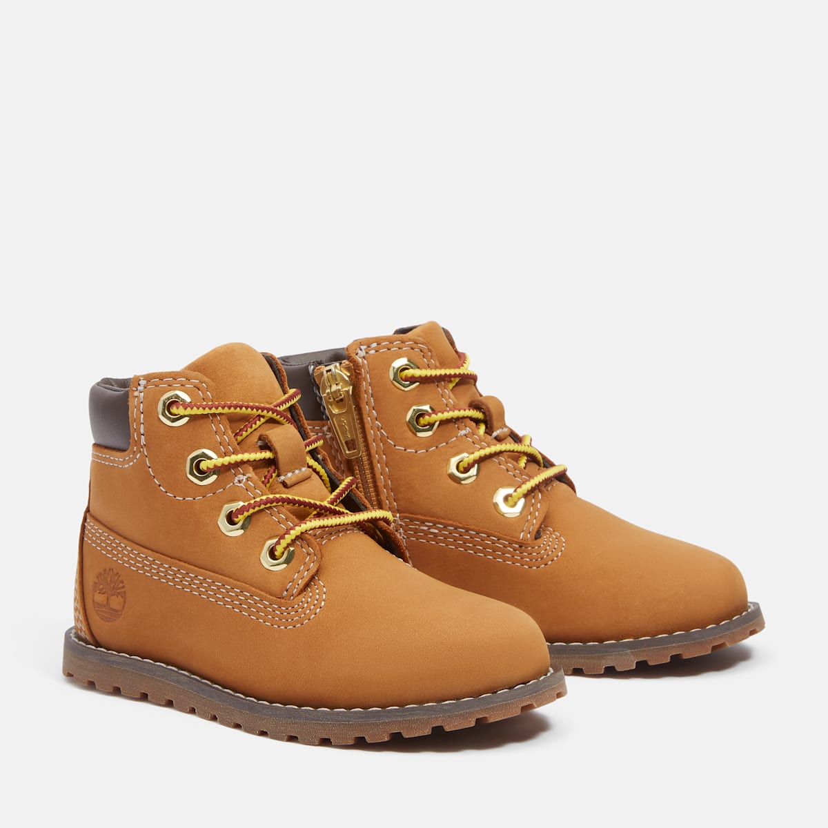 Scarponcino Pokey Pine 6 Inch con Zip Laterale - Wheat