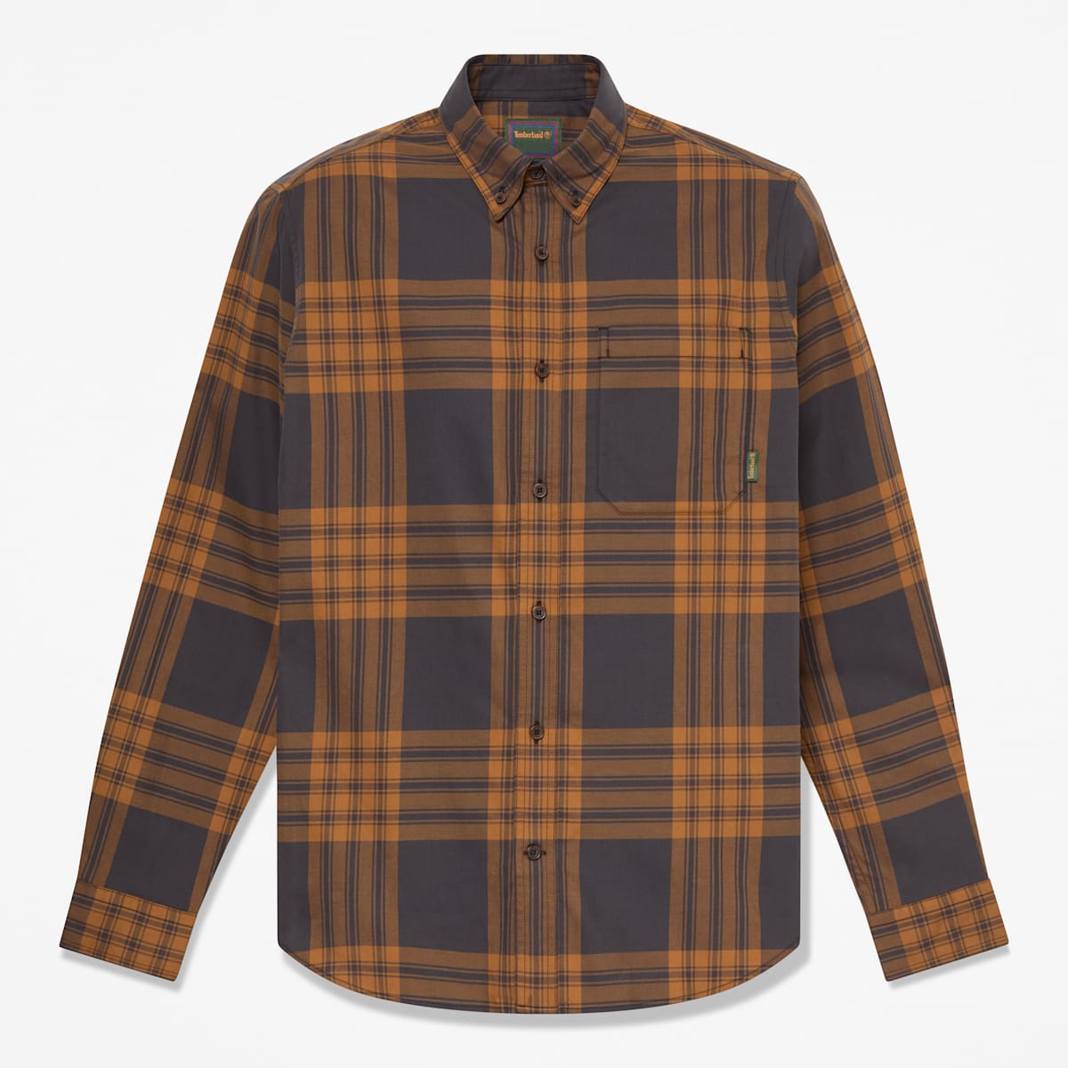 Camicia in Twill a Quadri - Vintage Black