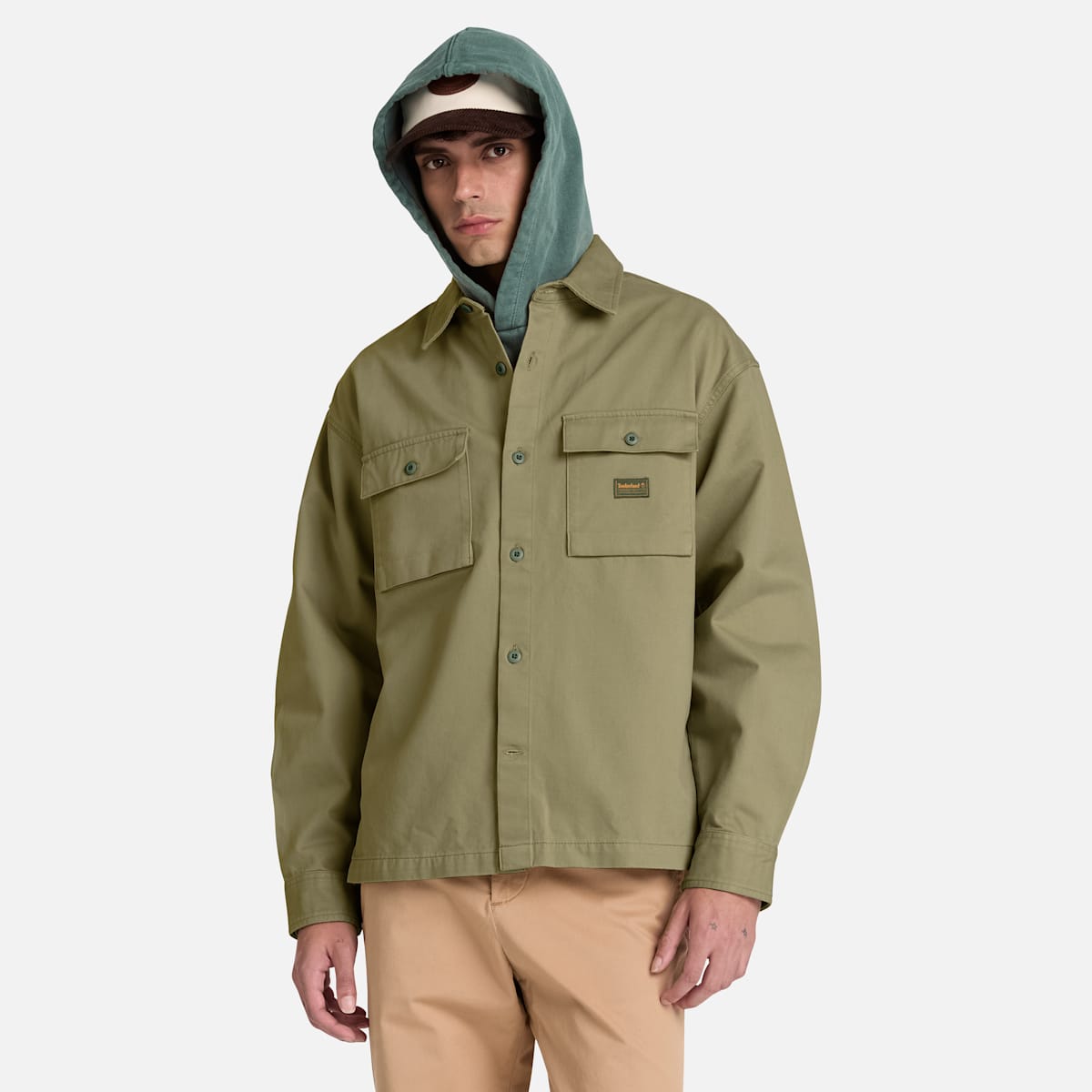 Camicia-Giacca Utility - Deep Lichen Green