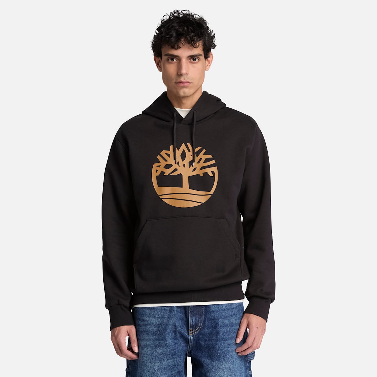 Felpa con Cappuccio Northwood Logo Albero - Black