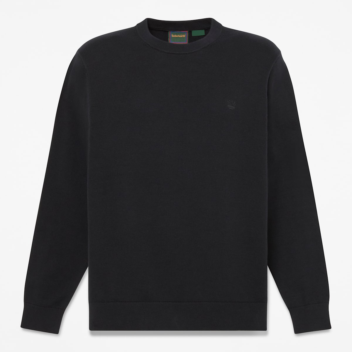 Felpa Girocollo in Cotone - Black