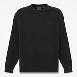 Felpa Girocollo in Cotone - Black