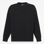 Felpa Girocollo in Cotone - Black