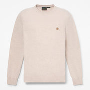 Maglione Girocollo in Lana - Light Oatmeal Heather