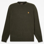 Maglione Girocollo in Lana - Duffel Bag Heather