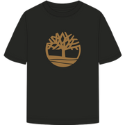 T-Shirt Northwood con Logo Albero a Manica Corta - Black
