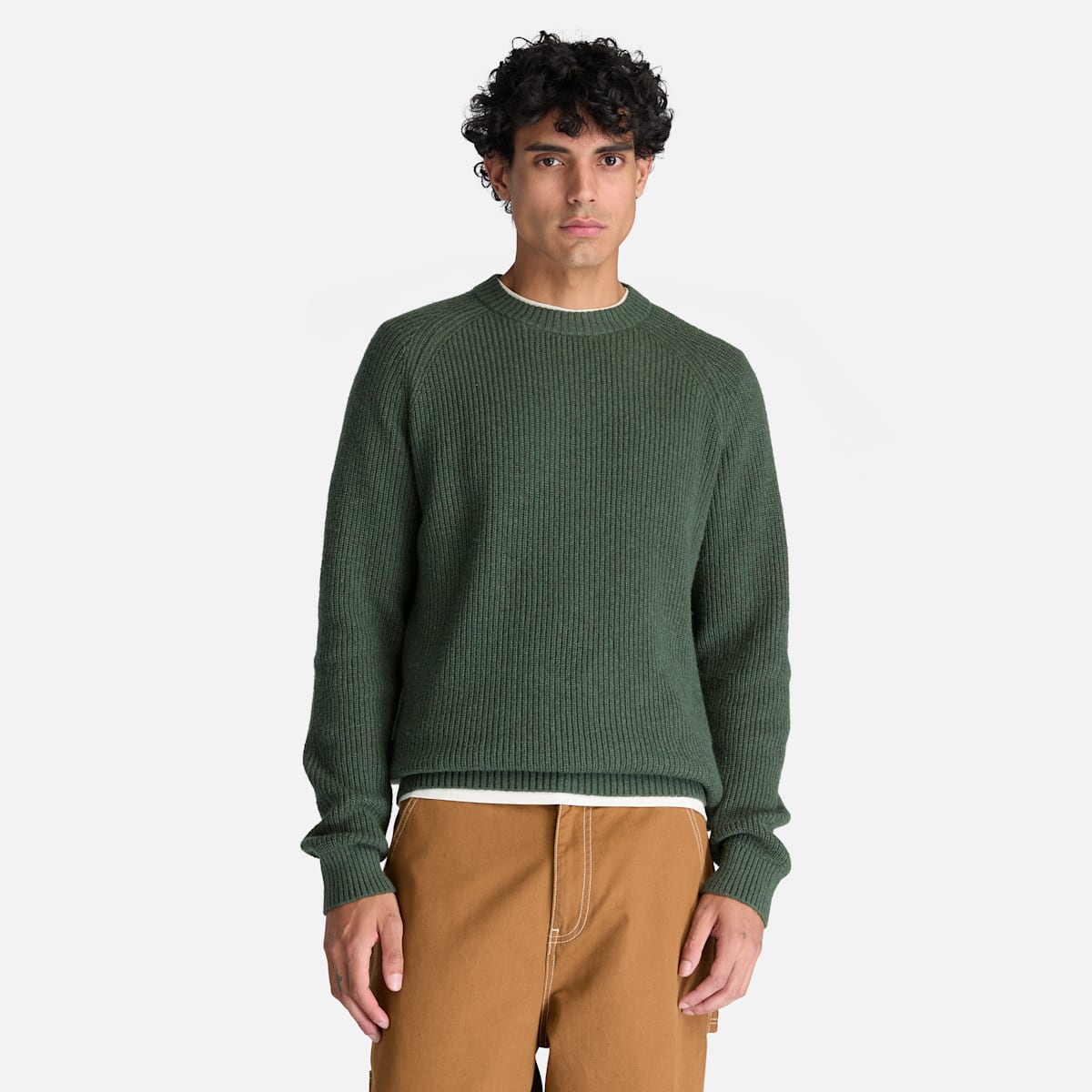 Maglia a Manica Lunga Raglan in Misto Cotone - Sycamore Heather