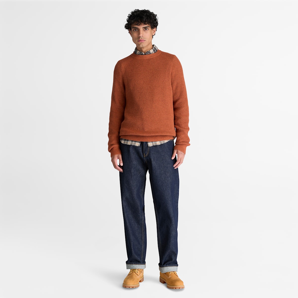Maglia a Manica Lunga Raglan in Misto Cotone - Brownout Heather