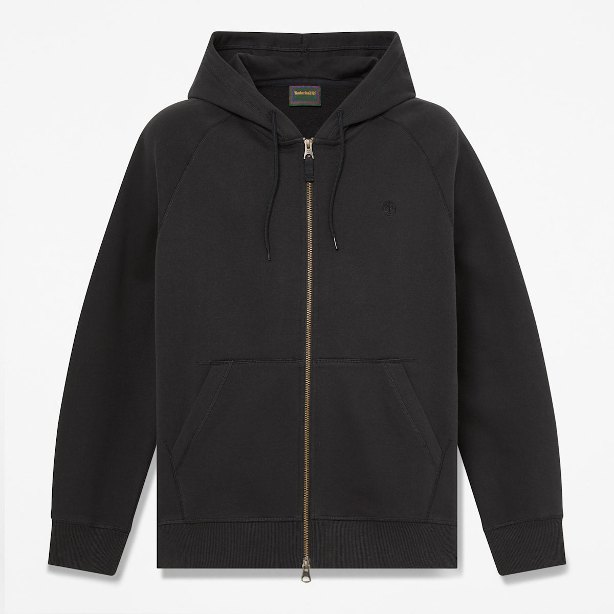 Felpa con Cappuccio Full Zip - Black