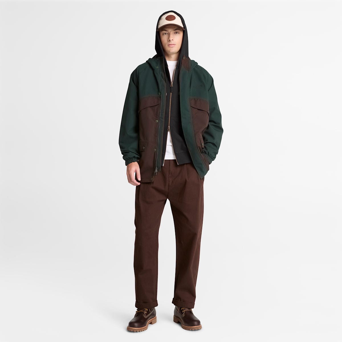Felpa con Cappuccio Full Zip - Black