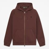 Felpa con Cappuccio Full Zip - Chicory Coffee