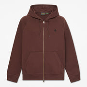 Felpa con Cappuccio Full Zip - Chicory Coffee