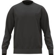 Felpa Girocollo Badge Siliconato - Black