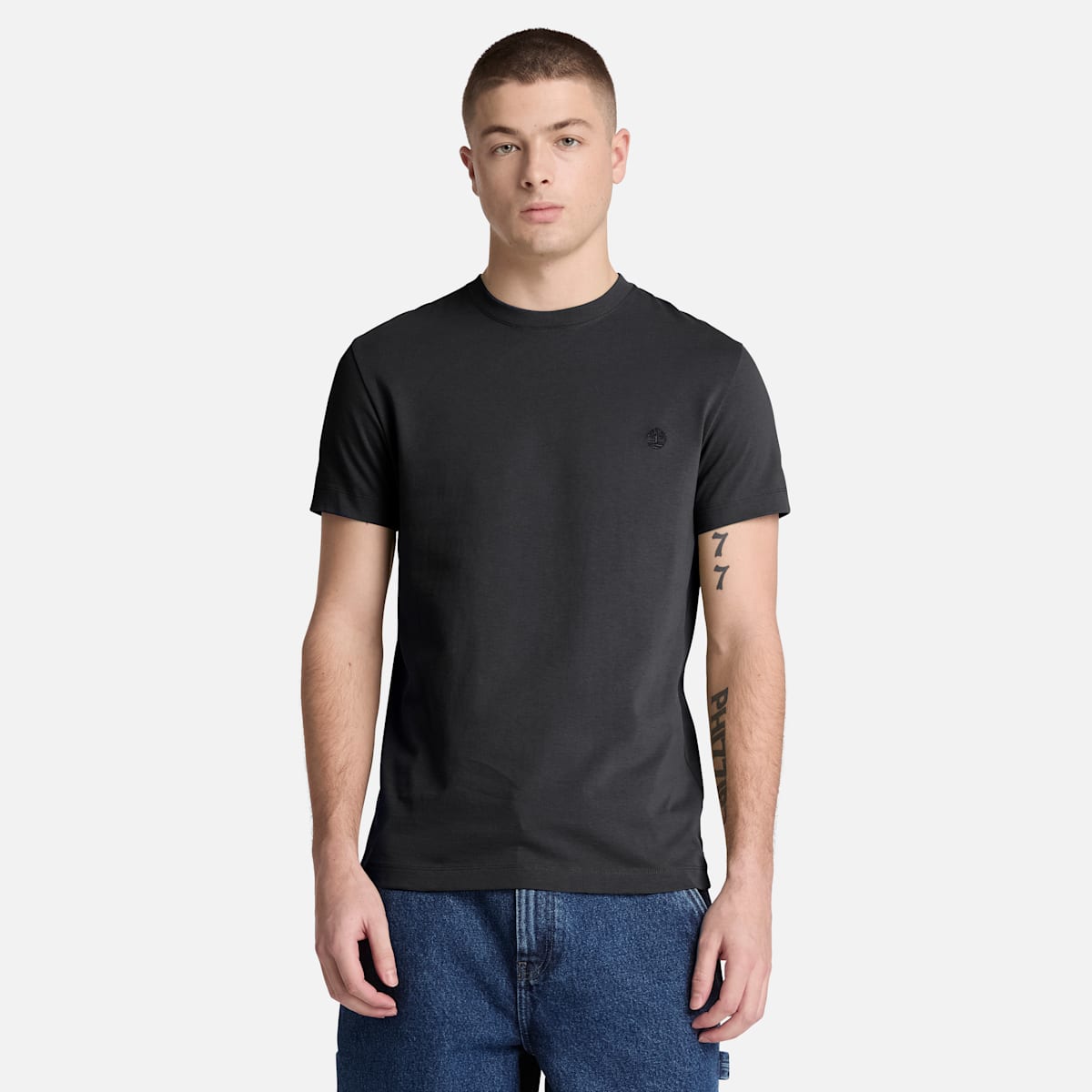 T-Shirt Slim Fit a Manica Corta - Black