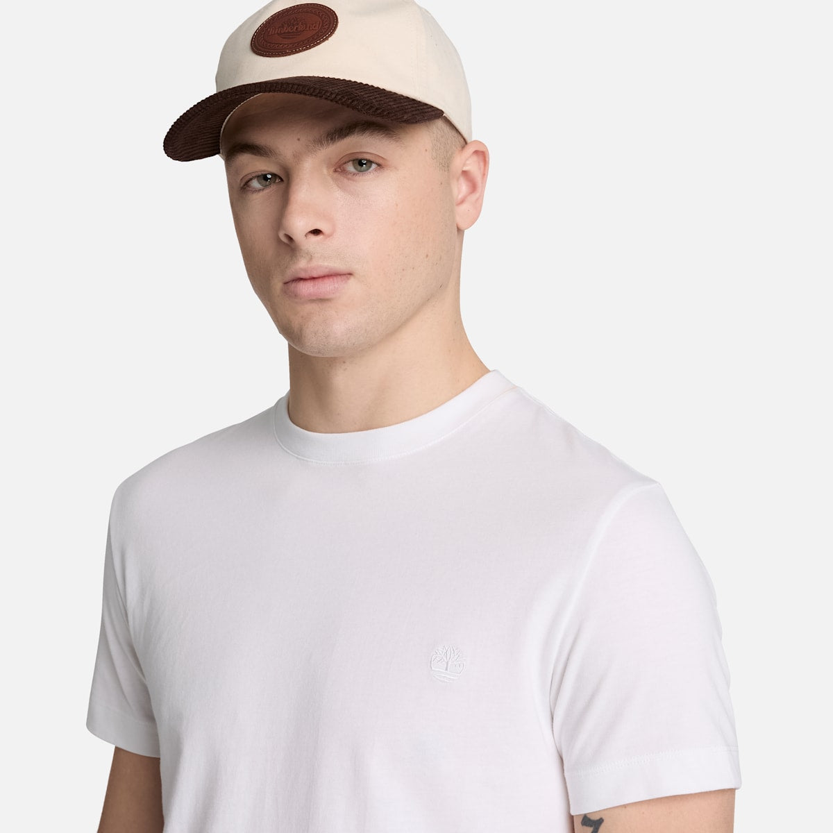 T-Shirt Slim Fit a Manica Corta - White