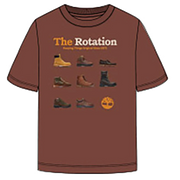 T-Shirt con Grafica Iconic Footwear a Manica Corta - Brownout