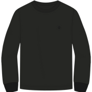 Maglia a Manica Lunga con Logo al Petto - Black