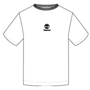 T-Shirt con Stampa Stack Logo a Manica Corta - White