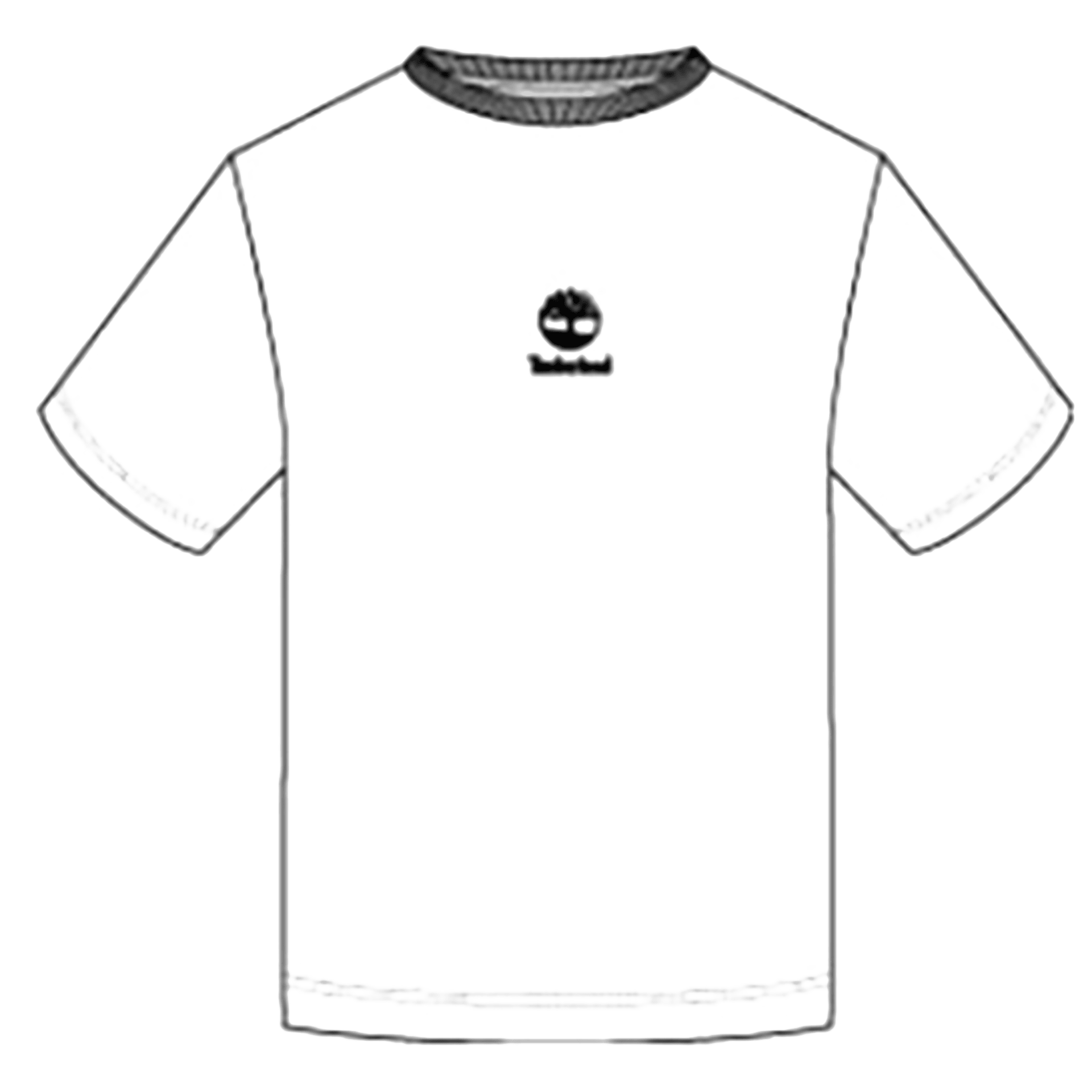T-Shirt con Stampa Stack Logo a Manica Corta - White