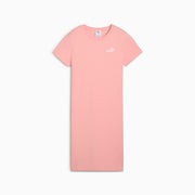 Vestito aderente con logo ESS N. 1 da donna - Rosa