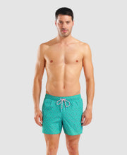 Arena Costume Boxer Allover Water Print Multicolor