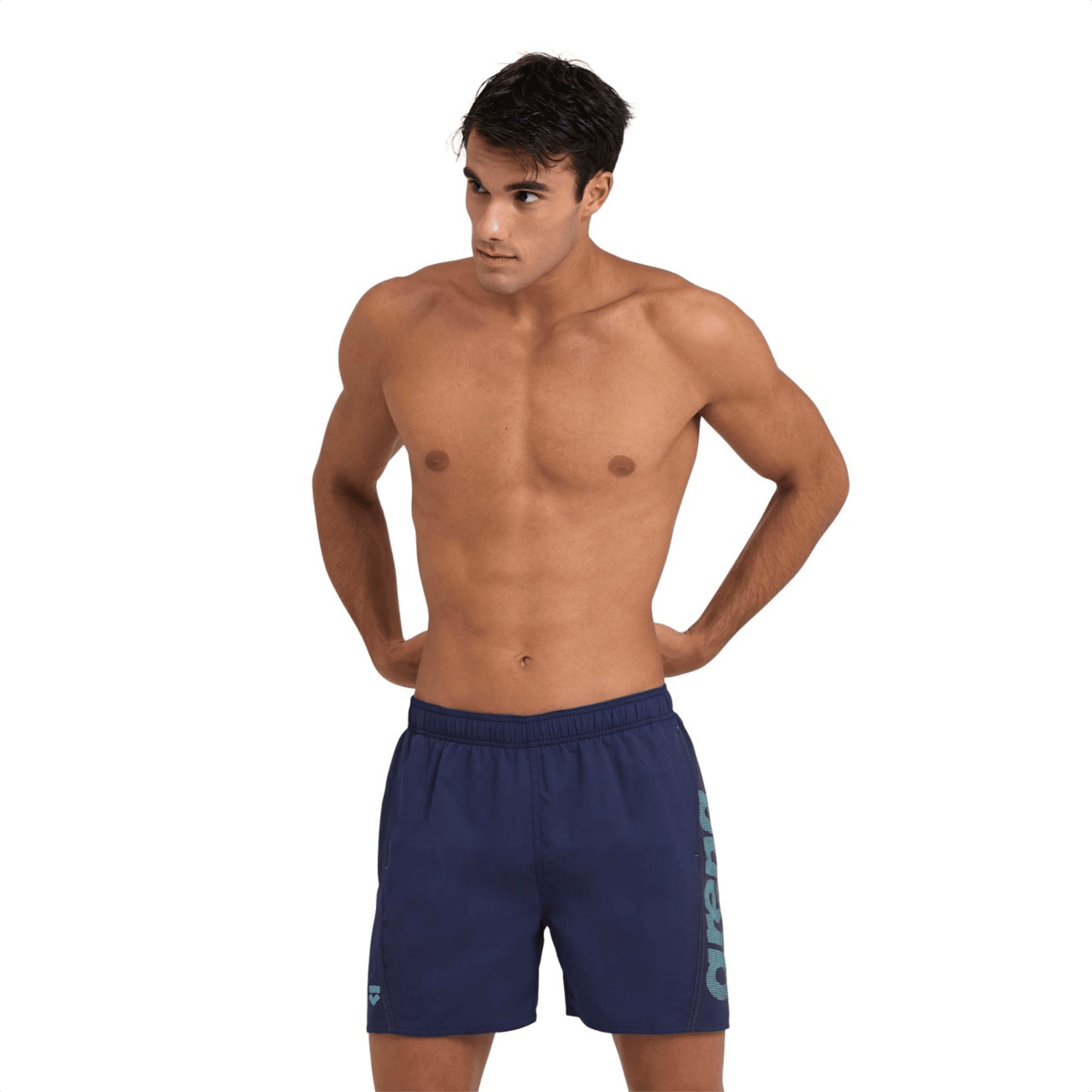 Arena Costume Boxer Fundamentals Logo Turchese