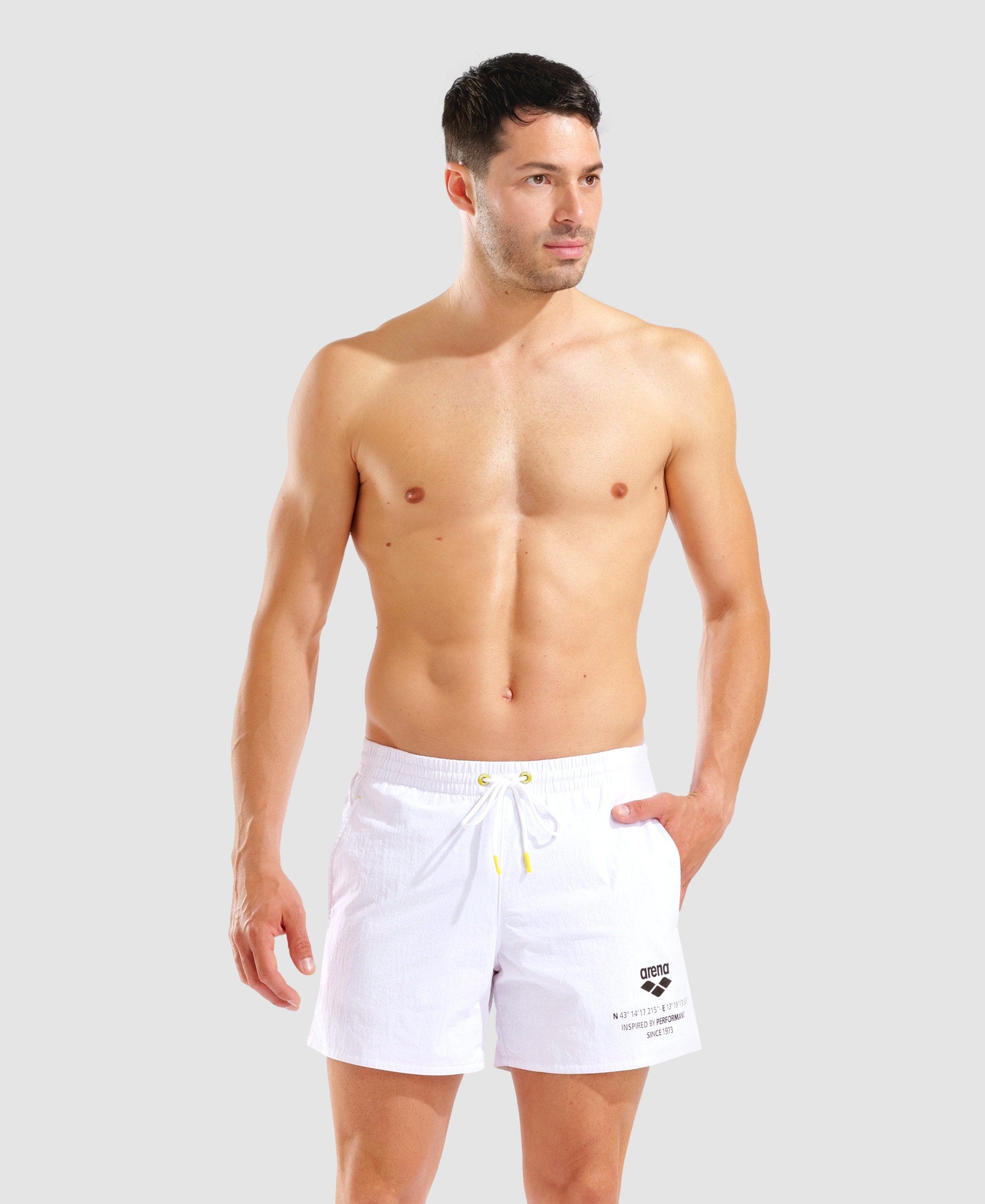 Arena Costume Boxer Graphic Bianco