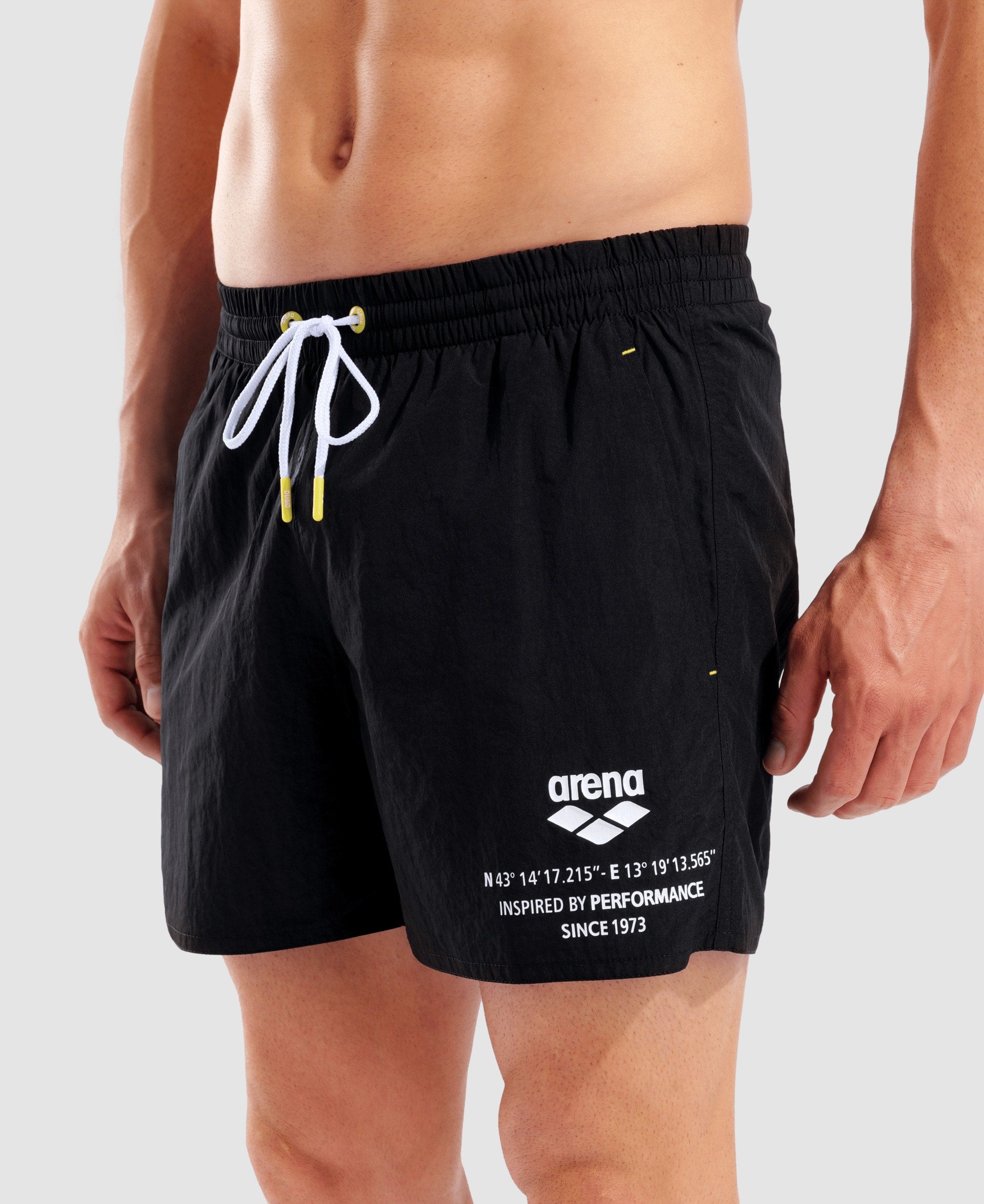 Arena Costume Boxer Icons Swim Low Waist Short Solid Nero