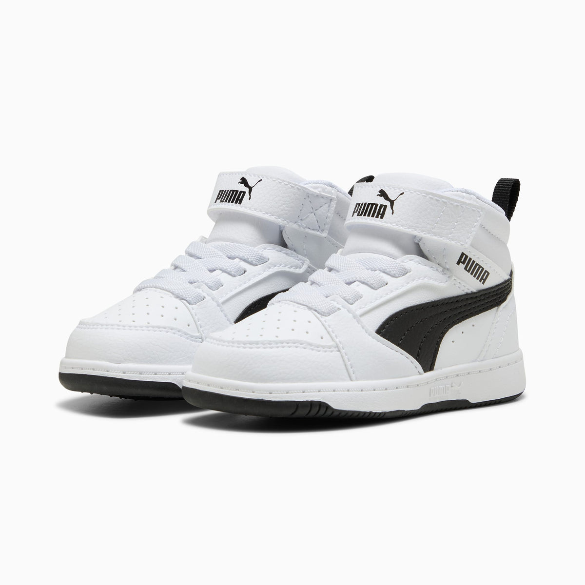 Sneaker PUMA Rebound V6 Mid per bimbi ai primi passi - Bianco