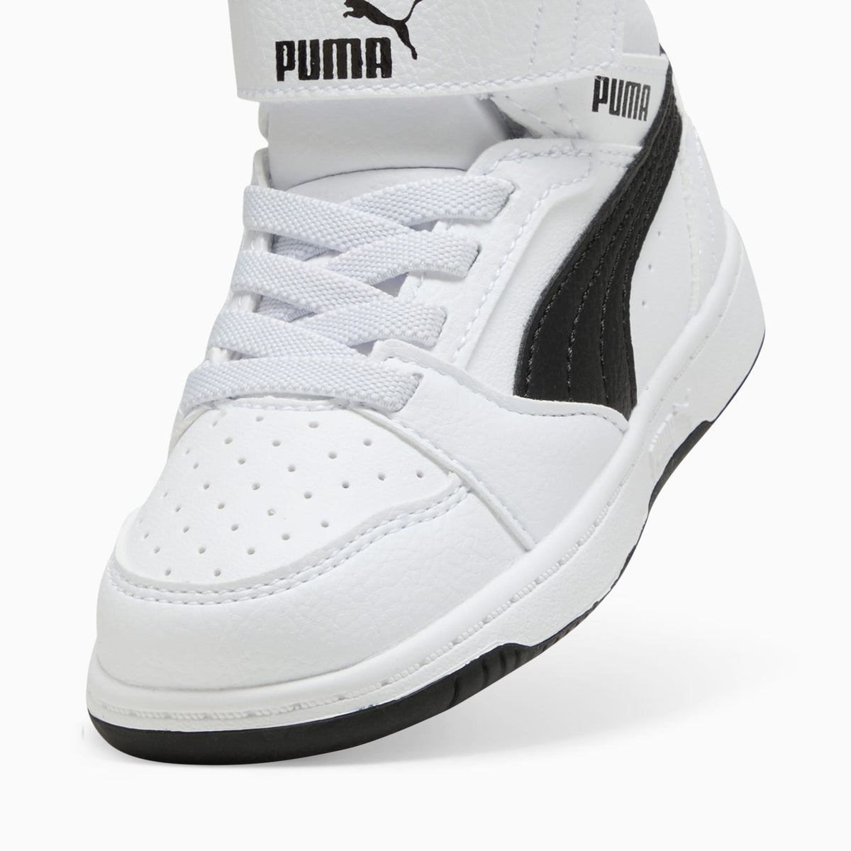 Sneaker PUMA Rebound V6 Mid per bimbi ai primi passi - Bianco